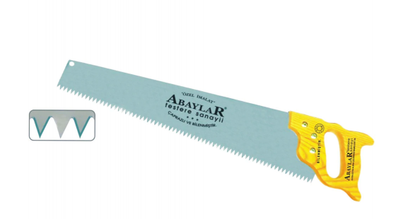 Abaylar Beyaz Çelik Pala Testere 50 cm - Ahşap Sap
