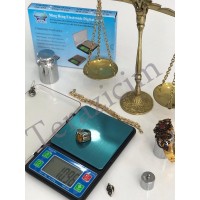 Hassas Terazi 1,200 kg Kapasiteli 00,1 Hassasiyet Altın Gümüş Hobi 